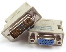 dvi dvi-i (m) 24+5 pin to vga video converter/adapter