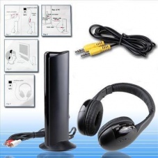 5 in 1 Wireless Headphone Earphone for MP4 PC TV CD MP3