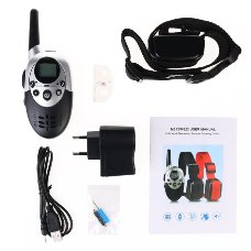 LCD Electric Shock Pet Dog Training Remote Control E-Collar Rechargeable Plastic