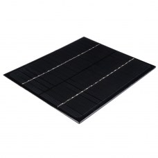 Monocrystalline 6Watt 18Volt Solar Panel Electronic Tiger Clip Long Black