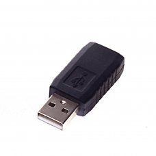 USB(M) to USB(F) Adapter connector black