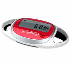 3D Inductive Intelligent Sensory Heart Rate Movement Pedometer Red
