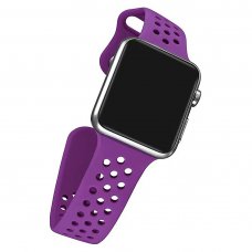 Replacement Watch Band for Apple WatchSeries 1&2 Soft TPU 38mm Sport Purple