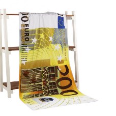 Fashion 70*150cm Printed Microfiber Euro Adults 200 Euros Printing Beach Towel