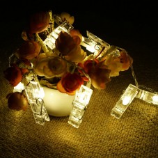 Clips String Lights 3.2Meters 20Beads Warm White