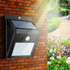 Outdoor Solar PIR Motion Sensor Wall Light 6LED