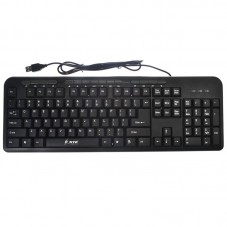 KB-106 Standard Gaming/Office USB Cable Keyboard with Multimedia Keys Black