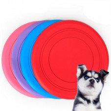 Dog Toys 18cm Silica Frisbee Blue