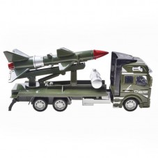 RNC Toy Military Truck Pull Back Alloy Truck Toy 1:48 Rocket Truck