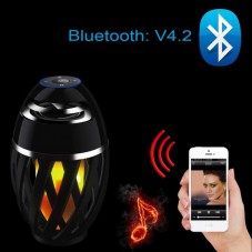 Mini Speaker Flame Appearance Wireless Bluetooth4.0 Speaker Black