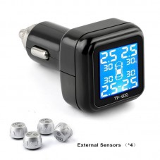 TP600 Digital Tire Pressure Monitoring System TPMS External Sensor Black