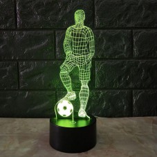 Funny 3D Soccer Touch Table Lamp 7 Colors Changing Desk Lamp USB Powered