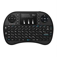 Rii Mini i8+ Hebrew Language 2.4GHz Mini Wireless Keyboard With Touch Pad