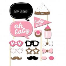 Girls Boys Baby Photo Booth Props Parties Props Shower 20 Pieces In One Set