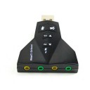USB 2.0 3D Audio Sound Card Adapter Double 7.1 Channel