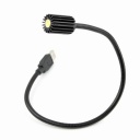 USB Plug Flexible LED Reading Light Lamp Black