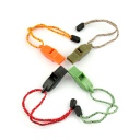 Dolphin Shape Plastic Whistle & Lanyard Emergency Survival New