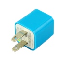 US AC to USB Power Charger Adapter Plug for iPod iPhone Blue