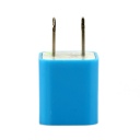 US AC to USB Power Charger Adapter Plug for iPod iPhone Blue