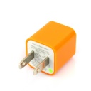 US AC to USB Power Charger Adapter Plug for iPod iPhone Orange