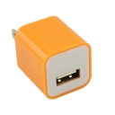 US AC to USB Power Charger Adapter Plug for iPod iPhone Orange