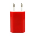 EU AC to USB Power Charger Adapter Plug for iPod iPhone Red