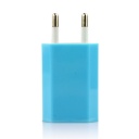 EU AC to USB Power Charger Adapter Plug for iPod iPhone Blue