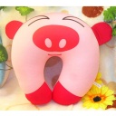 Super cute cartoon Bubble Particle U shaped pillow pink pig