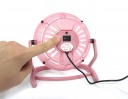 360-degree rotating ultra quiet USB fan gray