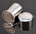 Stainless steel portable mini triple telescopic cup large
