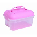 small multi-purpose storage box pink