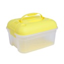 Medium multi-purpose storage box yellow