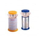 Round automatic toothpick bottle random color