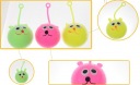 Cute bunny elastic light-emitting ball / colorful light-emitting toy random color