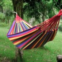 Single thicker canvas color hammock outdoor hammock