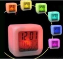Colorful color feel alarm clock (large) random color