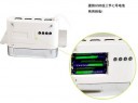 lcd termómetro reloj despertador digital + 4 puertos USB hub + tablón luz verde