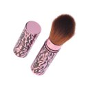 Makeup Retractable Red Leopard Blush Powder Brush Adjustable Cosmetic