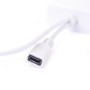 Newest micro USB to VGA audio MHL adapter cable white