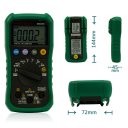MASTECH MS8239C 4-digit Auto Range Mini Multimeter w/ TEMP & Capacitance - Black + Green