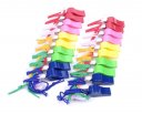 Mix Color Plastic Whistle With Lanyard for Boats Raft Party Sports Games Emergency Survival Pack of