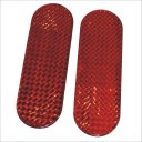 Universal Reflective Warning Rubber Body Band for Cars - Red (2 PCS)