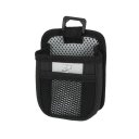 Car Black Gray Meshy Design Air Vent Two Compartment Holder Bag