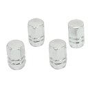 Alloy Car Auto Tyre Tire Valve Stem Covers Caps Silvery