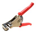 Wire Coax Cable Stripper Plier Tool with Red Squeeze Handle
