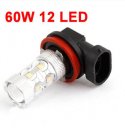 H11 60W 12 LEDs Headlight Foglight Light Bulb White for Car Truck