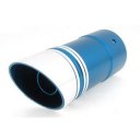 5.6cm Dia 15cm Length Exhaust Pipe Silencer Muffler Blue for Car