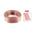 Replacement Speaker Horn Copper Tone 2 Wired Coil Cable 85M Length for Car