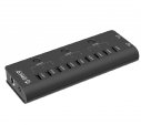 ORICO HF9US-2P 9-PORT USB 2.0 HUB with on/off switch 5V2.4A/ 5V1A charger