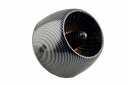 General Thread Dia 4.8cm Carbon Fiber Color Apple Shape Motorcycle Air Filter